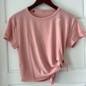 Gymshark Angled Cropped Tee w/ cut side